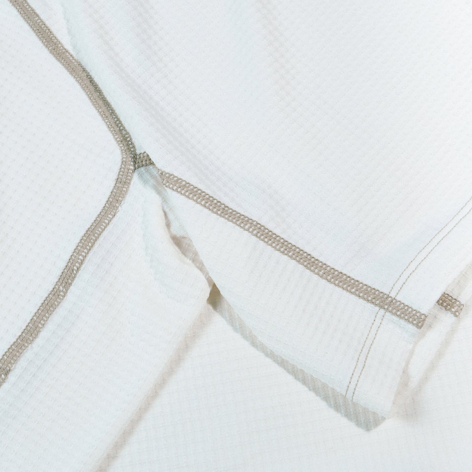 Unisex Kurzarm-Corner-Shirt Weiß