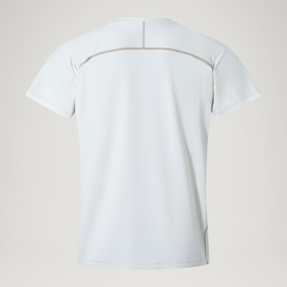 Unisex Kurzarm-Corner-Shirt Weiß