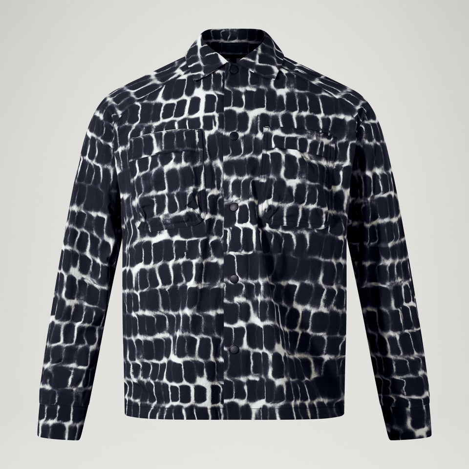 Unisex Abenteuer-Corner-Shirt Schwarz-Camouflage