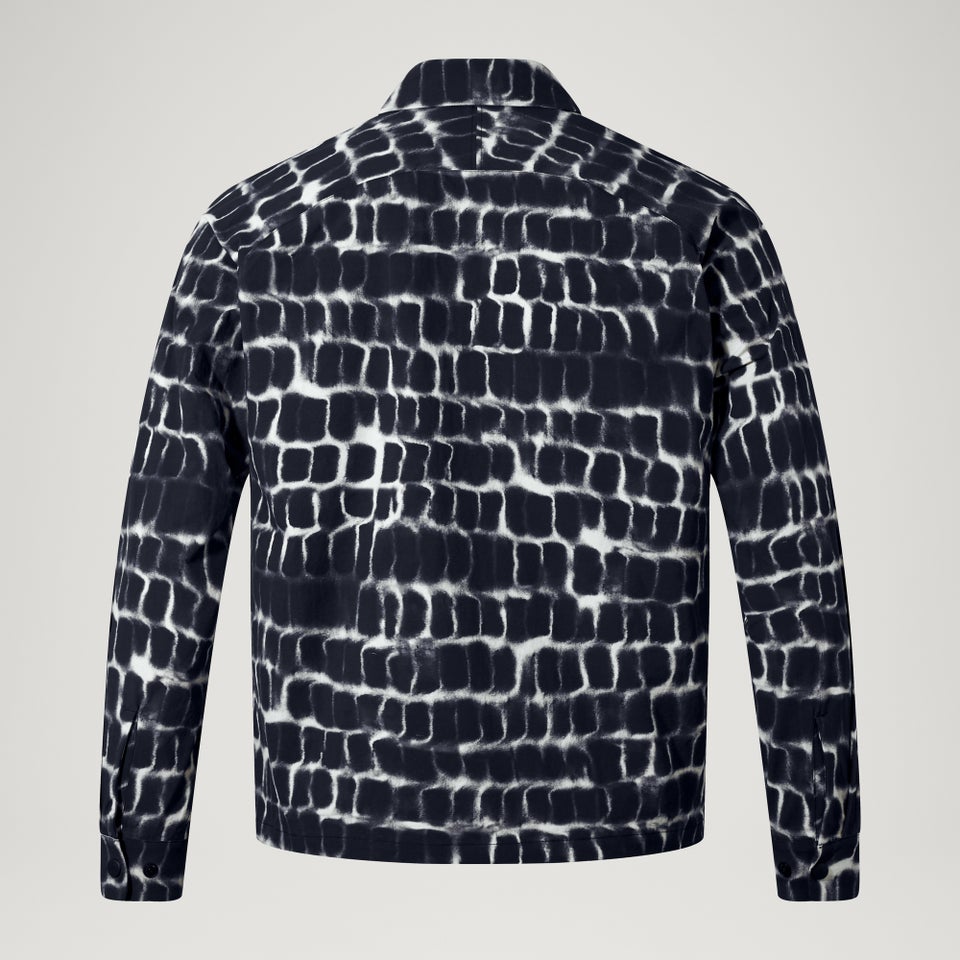 Unisex Abenteuer-Corner-Shirt Schwarz-Camouflage