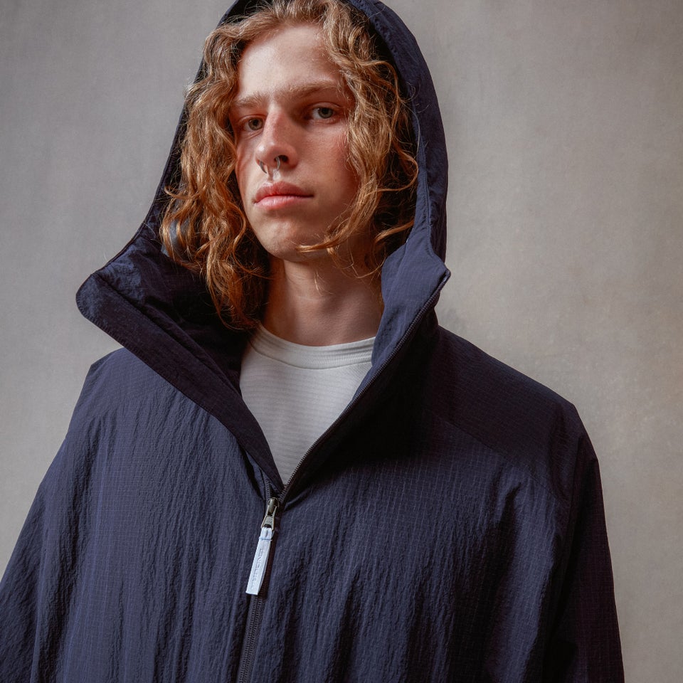 Unisex Corner Changing Robe - Blueberry