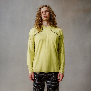 Unisex Corner L/S Tee - Celery - S