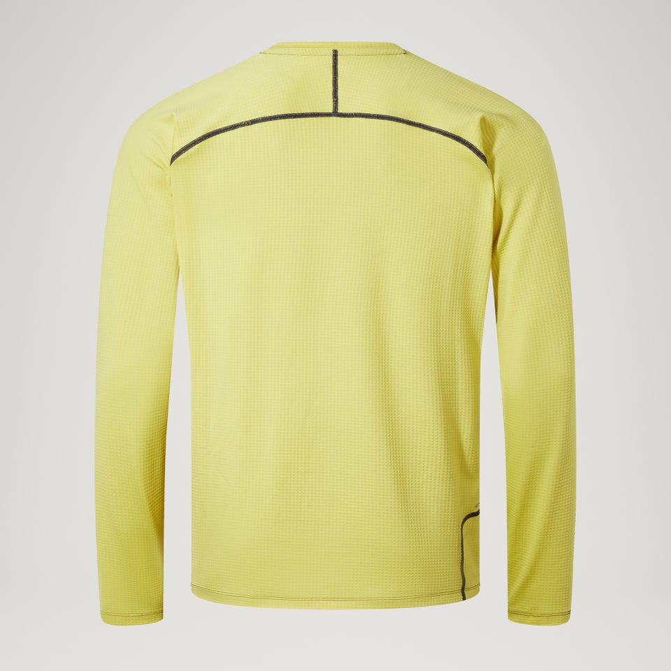 Unisex Corner L/S Tee - Celery