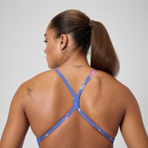 Women's Regan Collection Printed One Back One Piece Purple