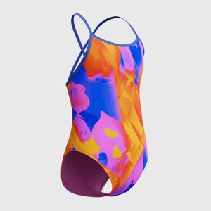 Monopièce à motif imprimé double X pour femmes, bleu