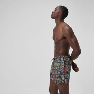 Maillot de bain à motif imprimé Rondo Edge 16 po pour hommes, multicolore
