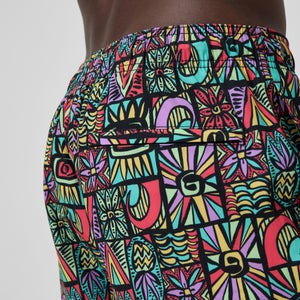 Maillot de bain à motif imprimé Rondo Edge 16 po pour hommes, multicolore