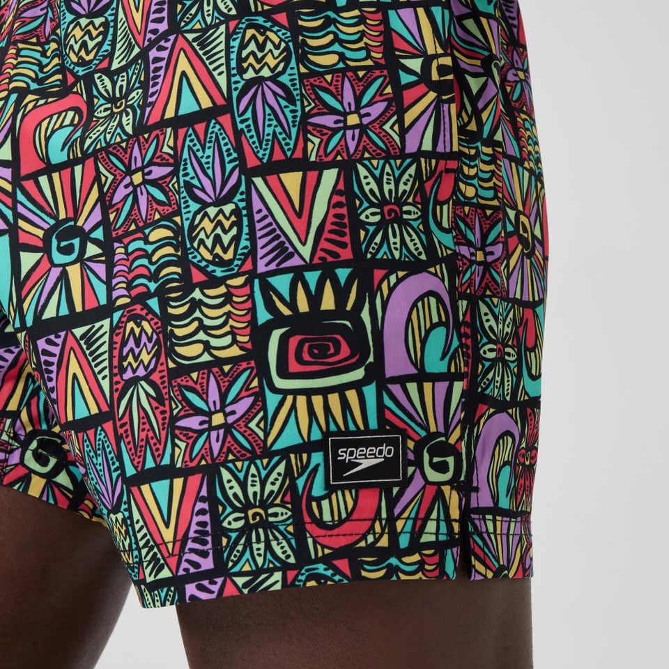 Maillot de bain à motif imprimé Rondo Edge 16 po pour hommes, multicolore