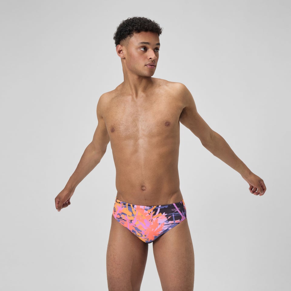 Men's Printed One Brief Red
