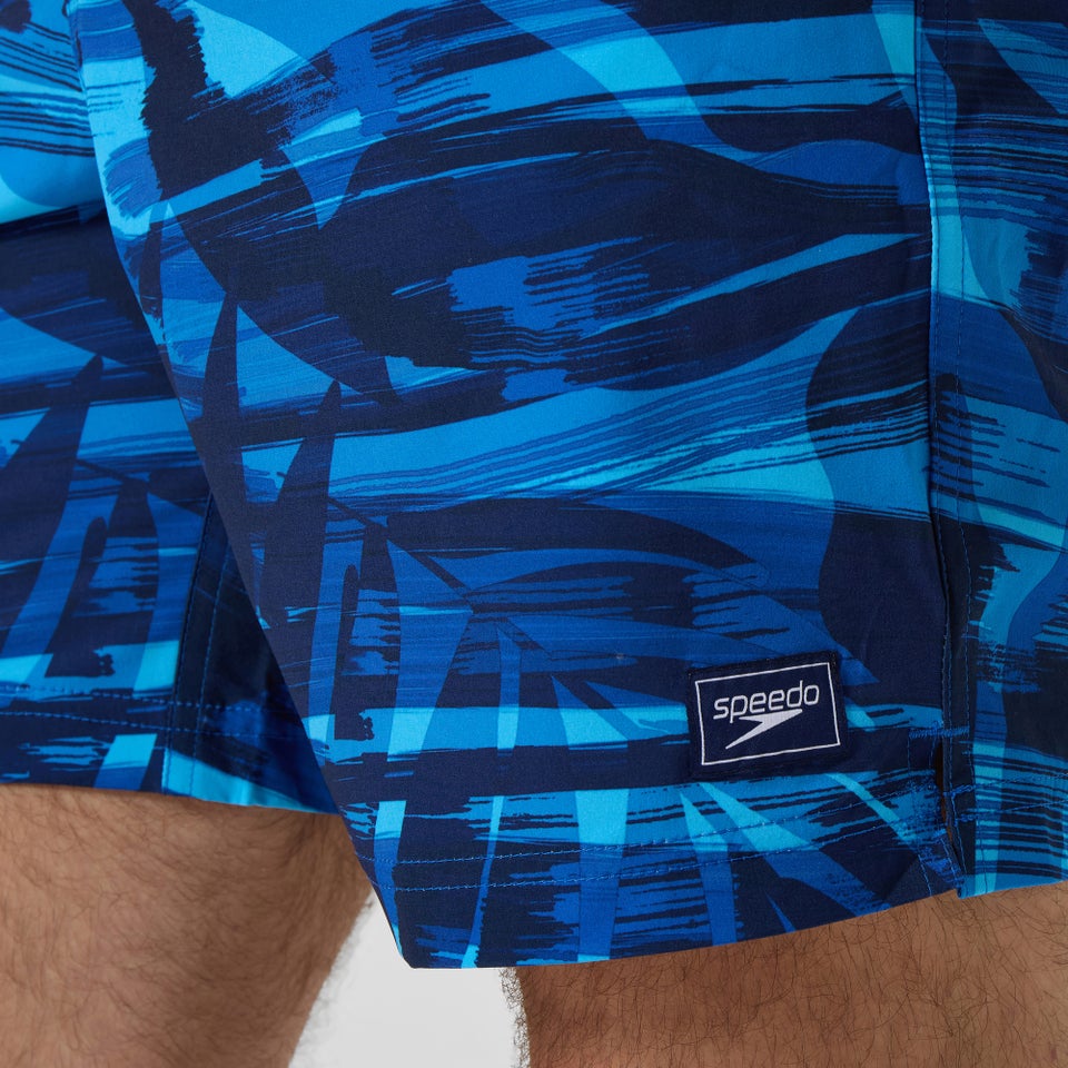 Men's Printed 18'' Redondo Edge Swim Shorts Blue