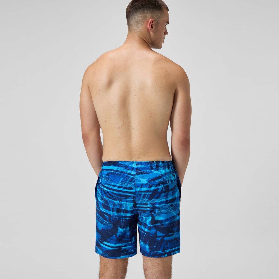 Men's Printed 18'' Redondo Edge Swim Shorts Blue
