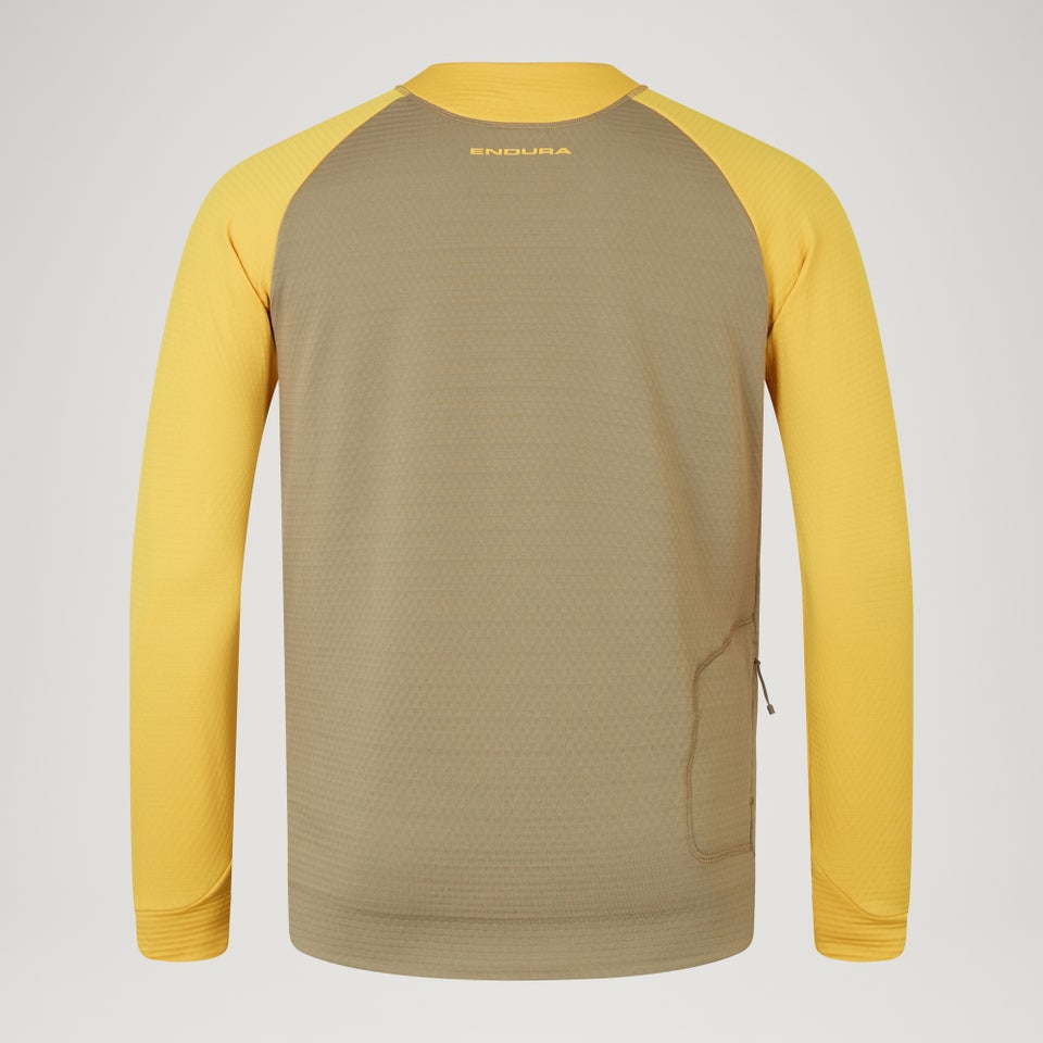 SingleTrack-Fleece für Herren - Tweedgrün