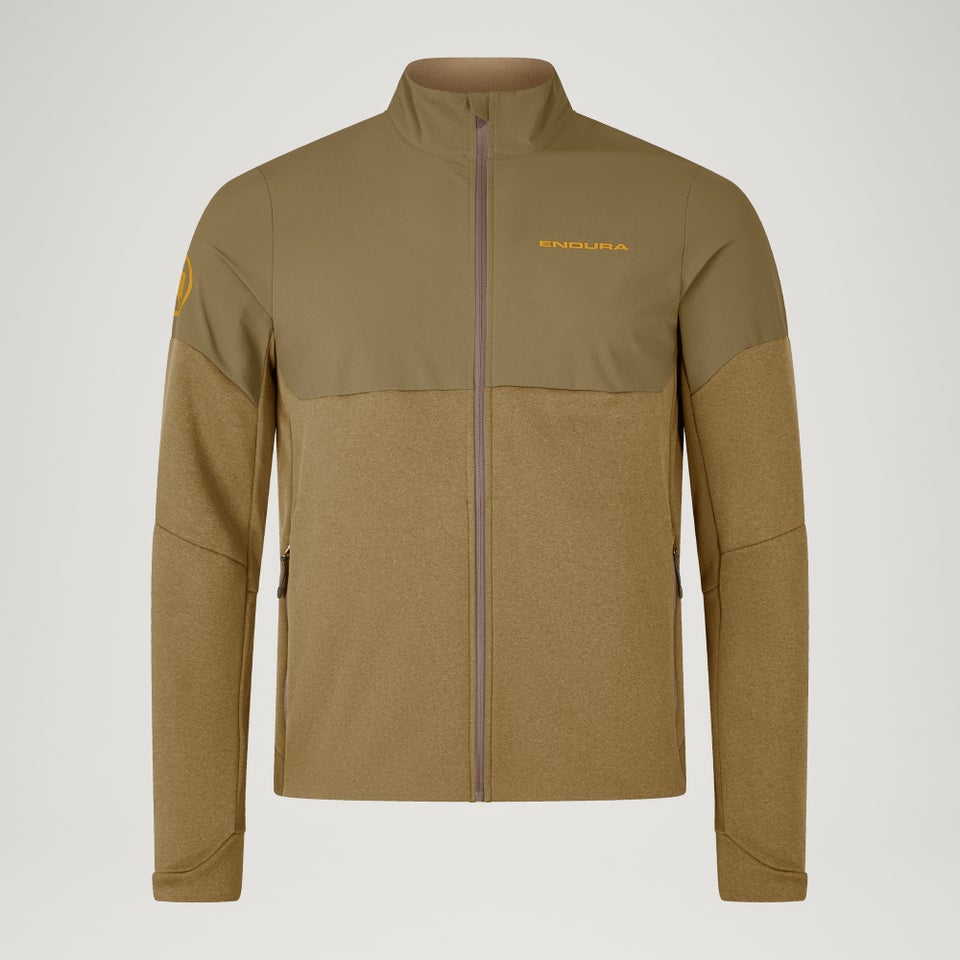 Men's SingleTrack Thermal Full Zip - Tweed Green