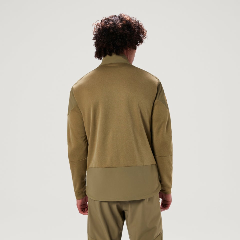 Men's SingleTrack Thermal Full Zip - Tweed Green