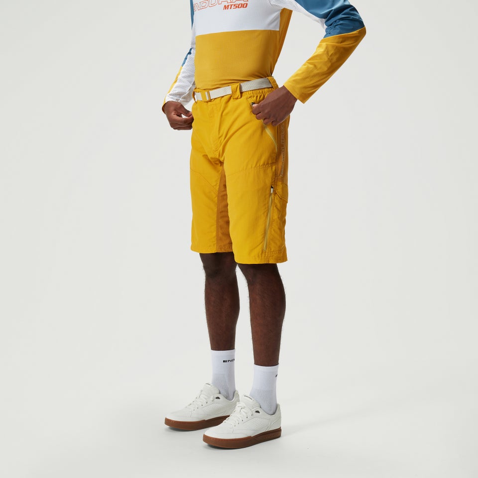 Men's Hummvee Shorts (With Liner) - Mustard Yellow