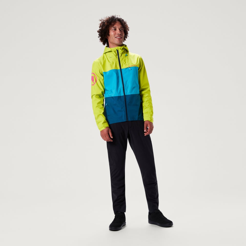 Men's SingleTrack Waterproof Jacket II - Lime Green
