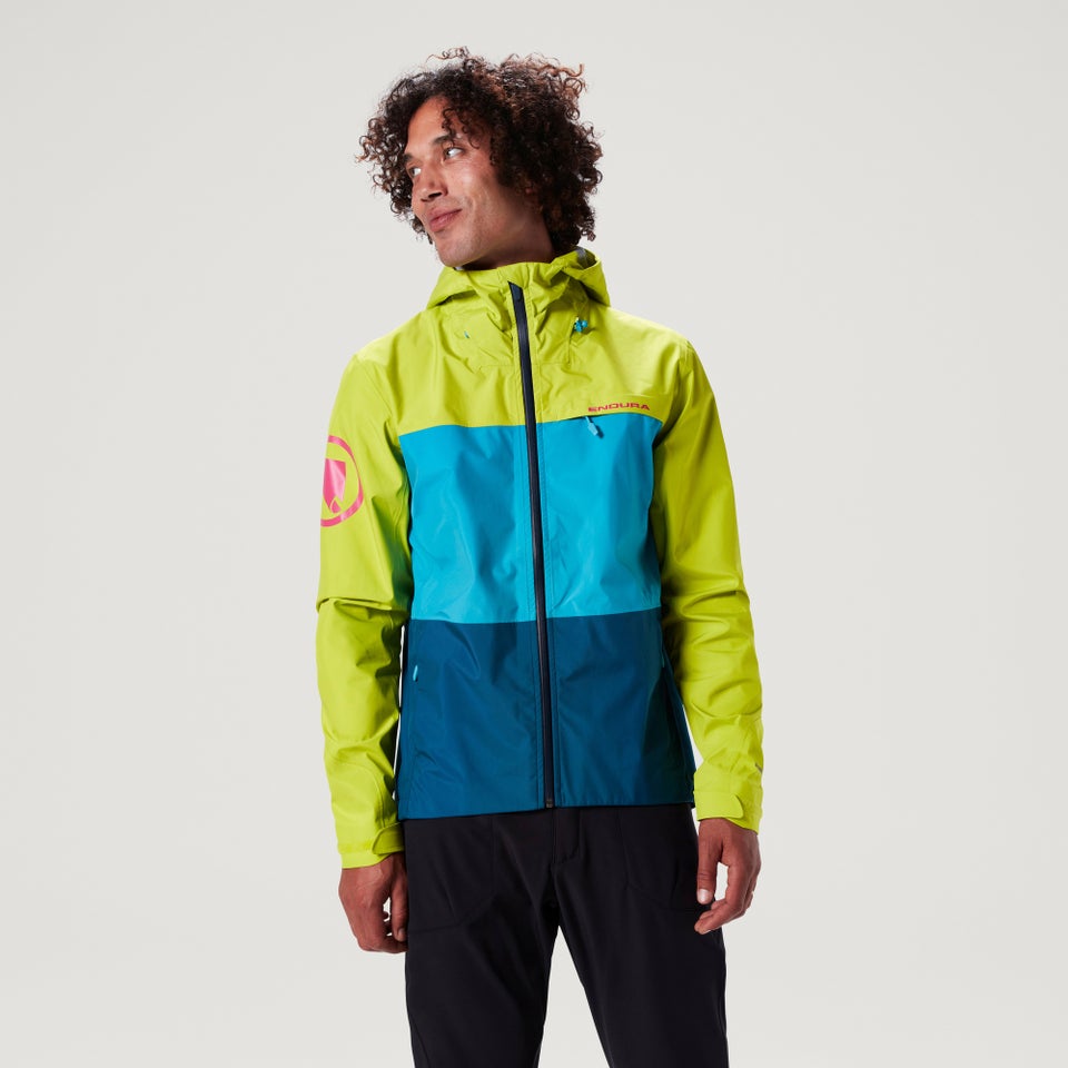 Men's SingleTrack Waterproof Jacket II - Lime Green
