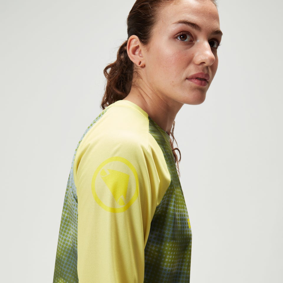 Women's Ltd Pixel Cloud L/S Tee - Sulphur