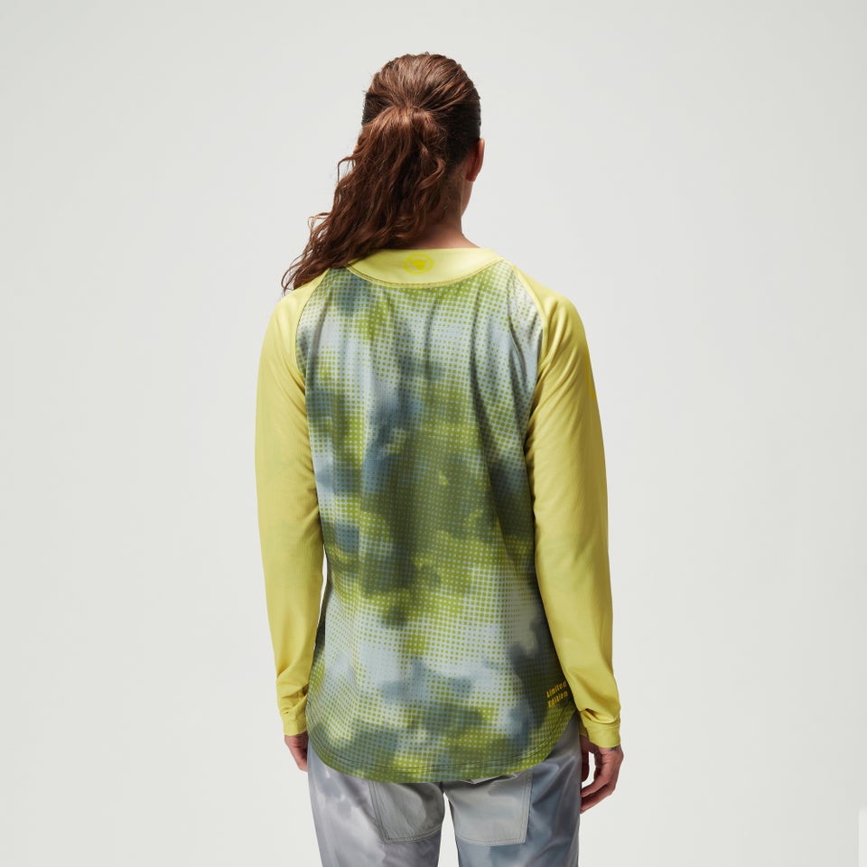 Women's Ltd Pixel Cloud L/S Tee - Sulphur