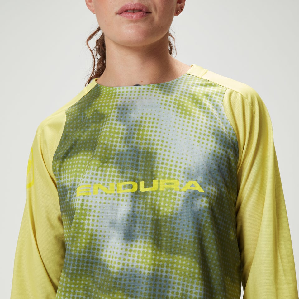 Women's Ltd Pixel Cloud L/S Tee - Sulphur