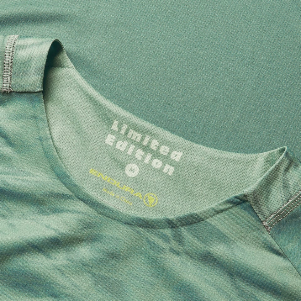 Men's Ltd Marble Print S/S Tee - Loch Green