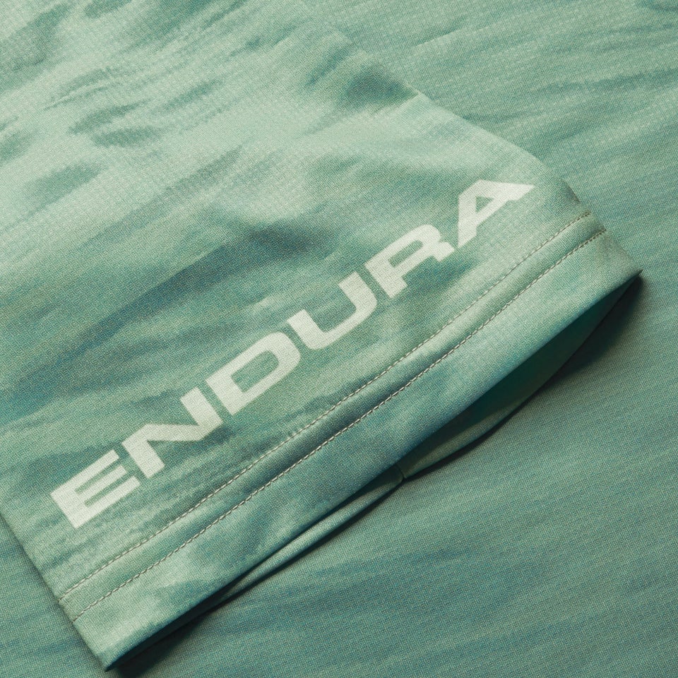 Men's Ltd Marble Print S/S Tee - Loch Green