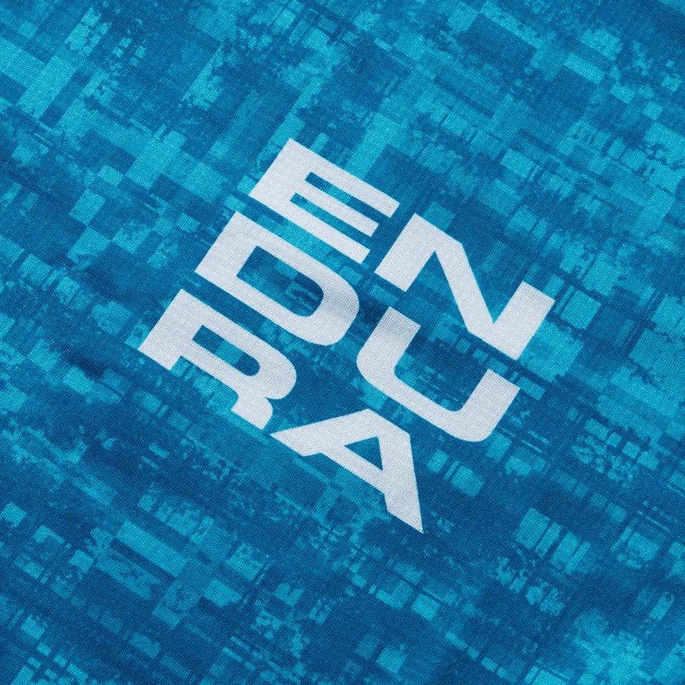 Men's Ltd Grid Print S/S Tee - Atlantic