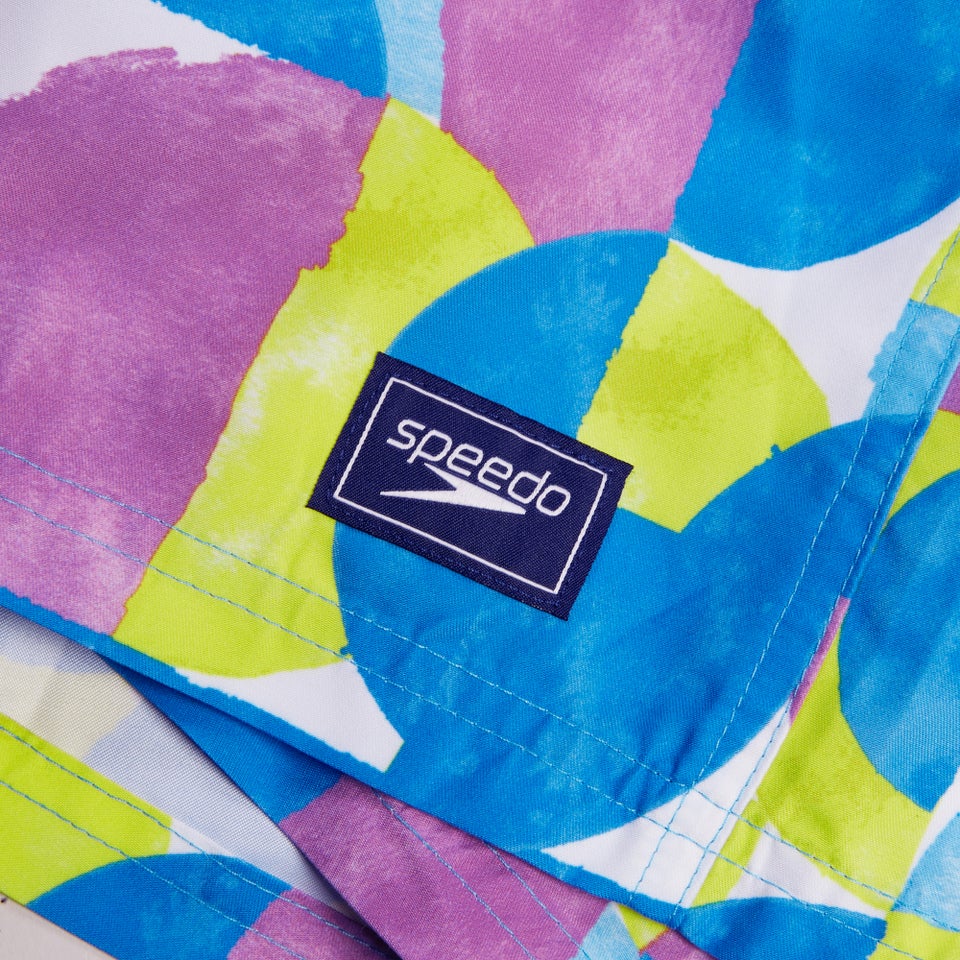 Short de bain Hommes Digital Printed Leisure 16 pouces pour Hommes Bleu Picton