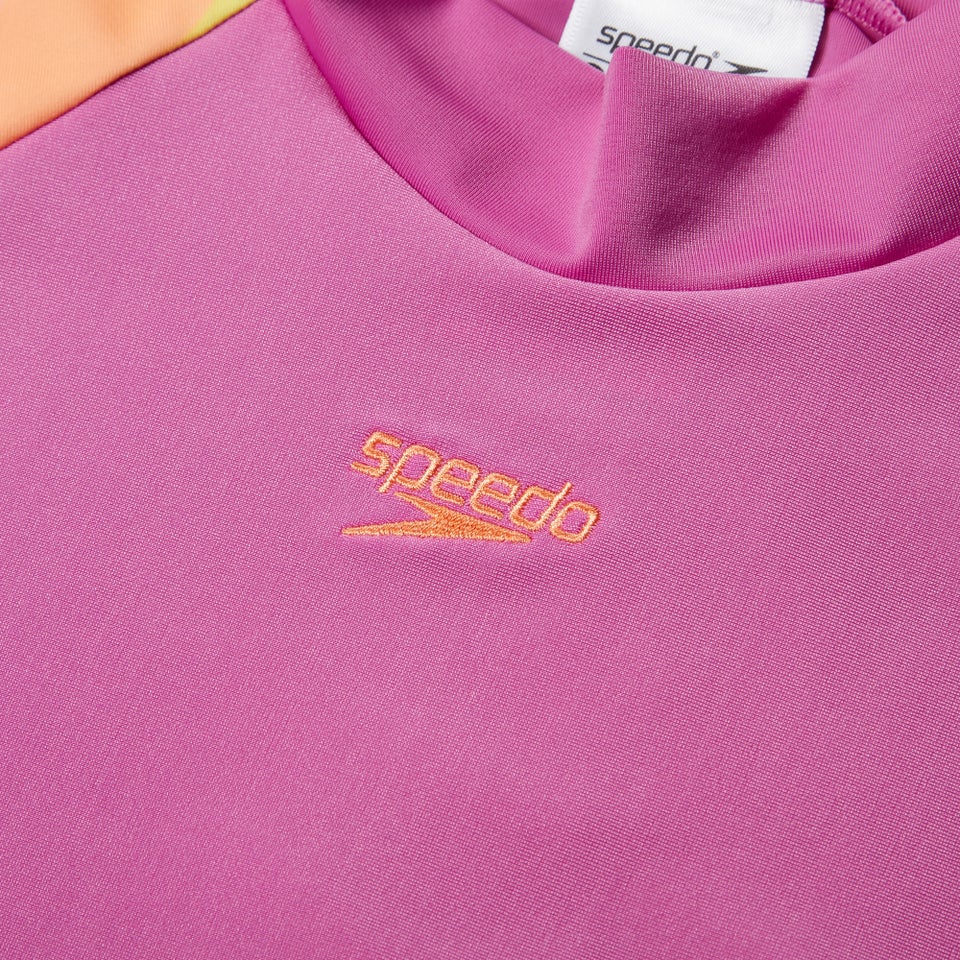 Haut de protection solaire à manches courtes et imprimé Fille pour Filles Rose kiki