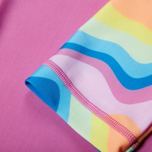 Haut de protection solaire à manches courtes et imprimé Fille pour Filles Rose kiki