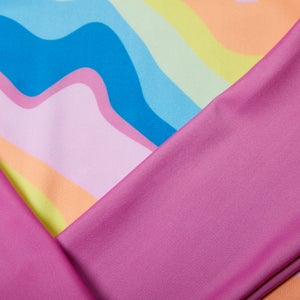 Mädchen Rash-Langarmoberteil mit Print Pink