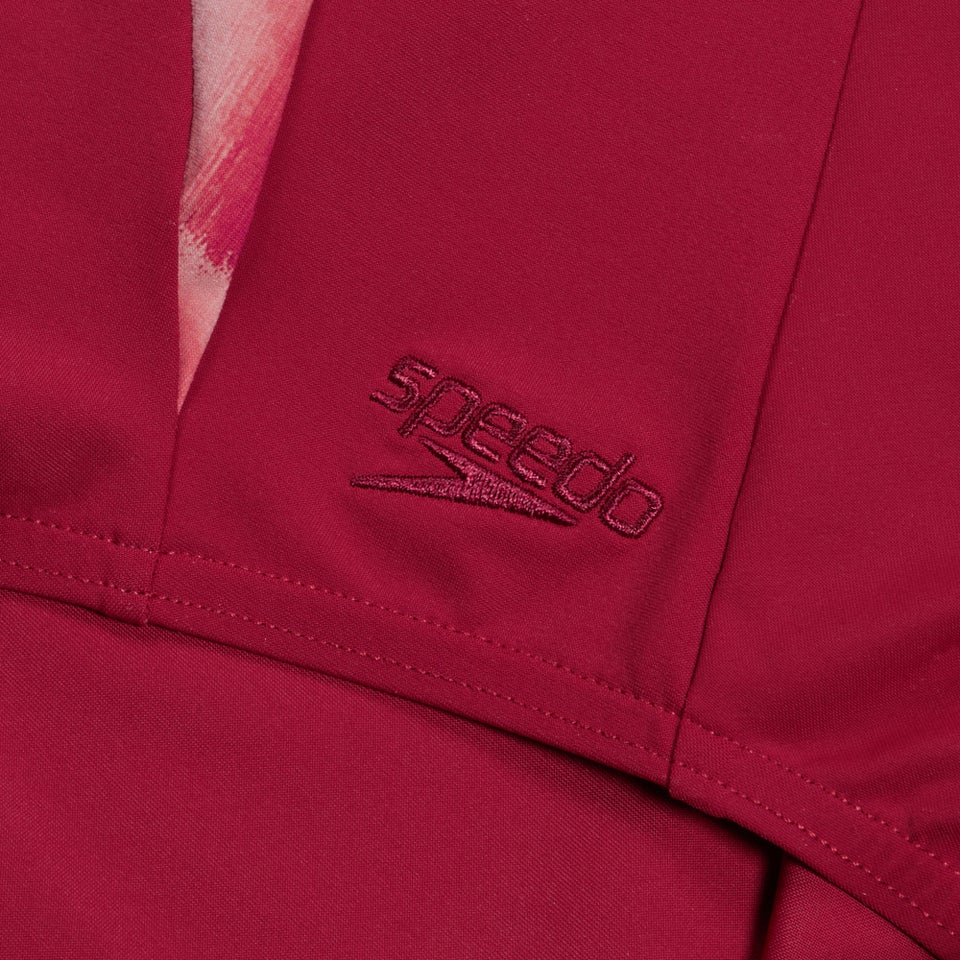 Damen LunaElustre Shaping-Badeanzug mit Print Rot/Lila