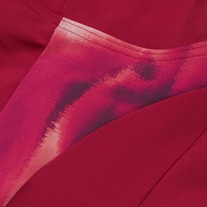 Damen LunaElustre Shaping-Badeanzug mit Print Rot/Lila