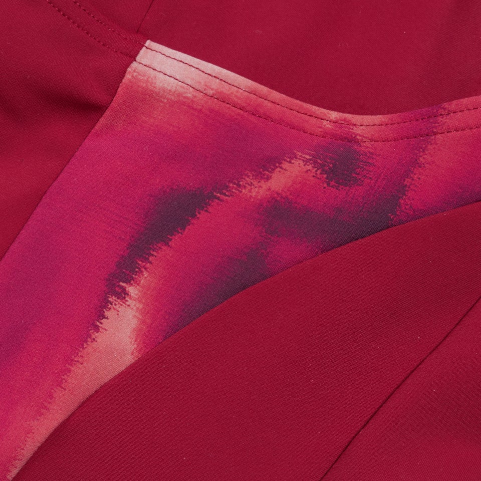 Damen LunaElustre Shaping-Badeanzug mit Print Rot/Lila