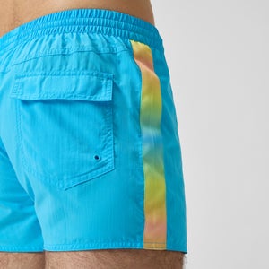 Herren Retro Badeshorts, 13 Zoll Blau