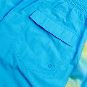 Herren Retro Badeshorts, 13 Zoll Blau