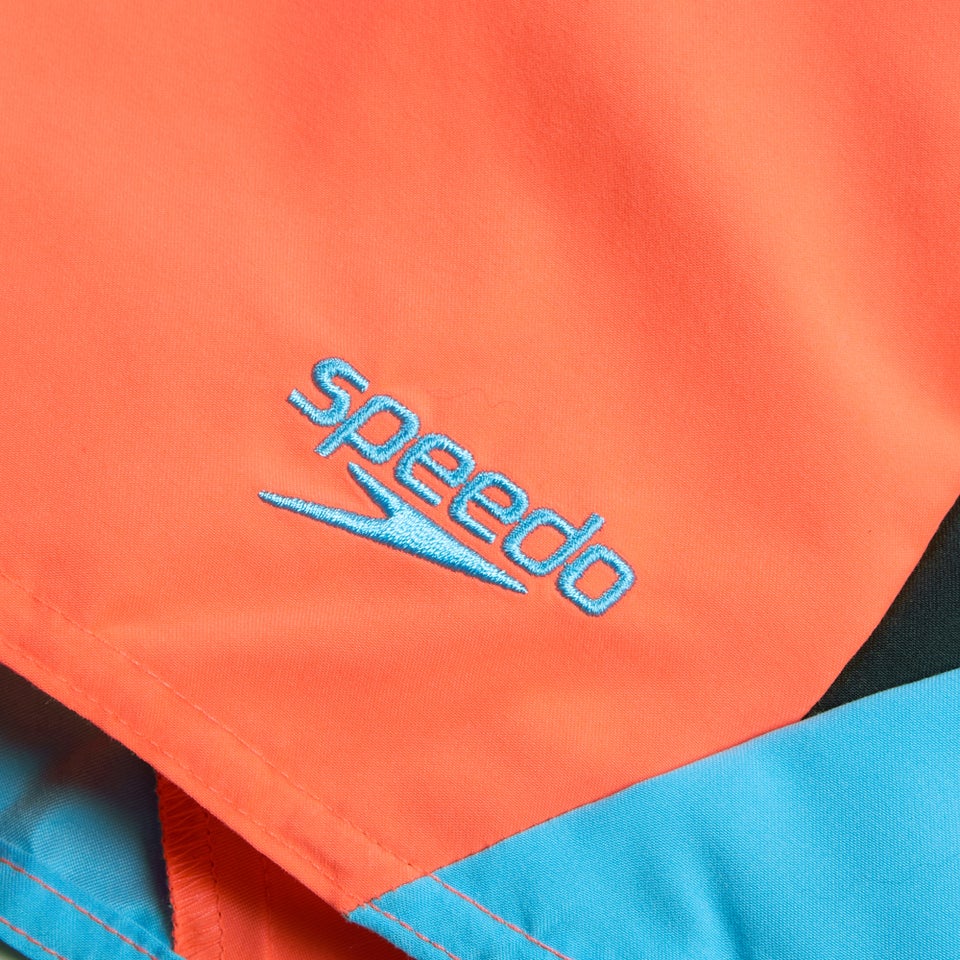 Herren Hyperboom Badeshorts mit Passe, 40 cm Rot/Blau