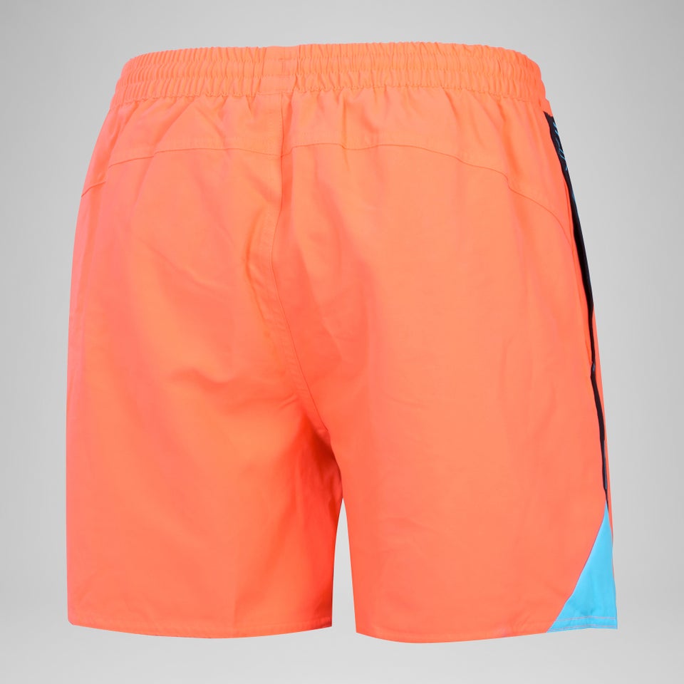 Herren Hyperboom Badeshorts mit Passe, 40 cm Rot/Blau