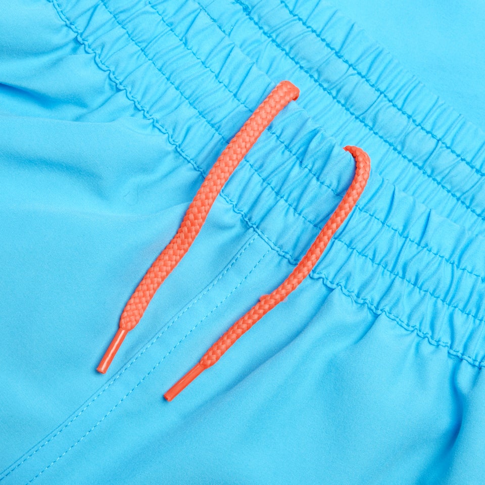 Herren Hyperboom Badeshorts mit Passe, 40 cm Blau/Rot