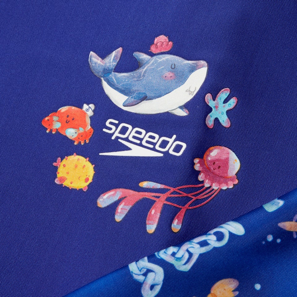 Boys' Printed All-In-One Sun Suit Blue