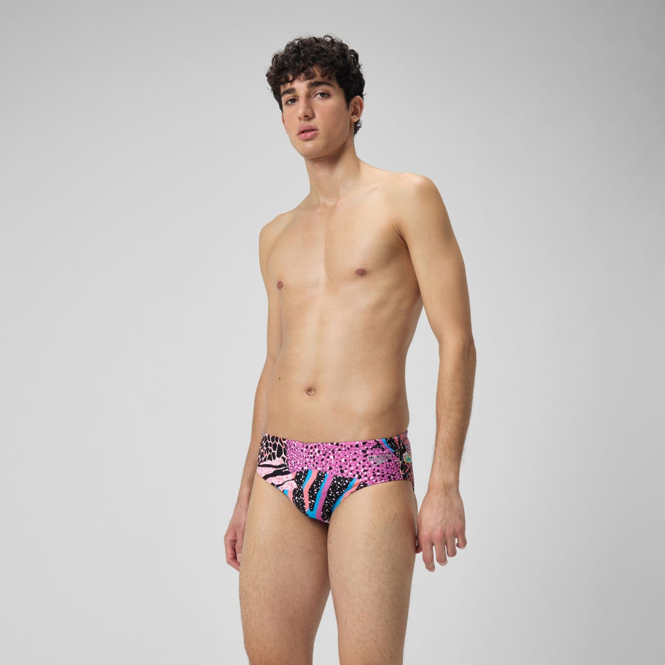 Men's Club Training 3" Allover Digital Brief Black/Green