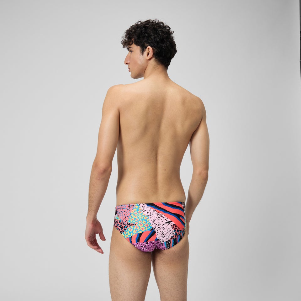 Men's Club Training 3" Allover Digital Brief Black/Green