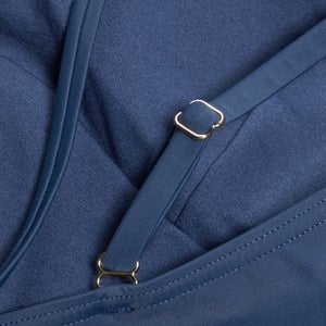 Damen Shaping-Badeanzug mit Bändern Marineblau