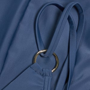 Damen Shaping-Badeanzug mit Bändern Marineblau