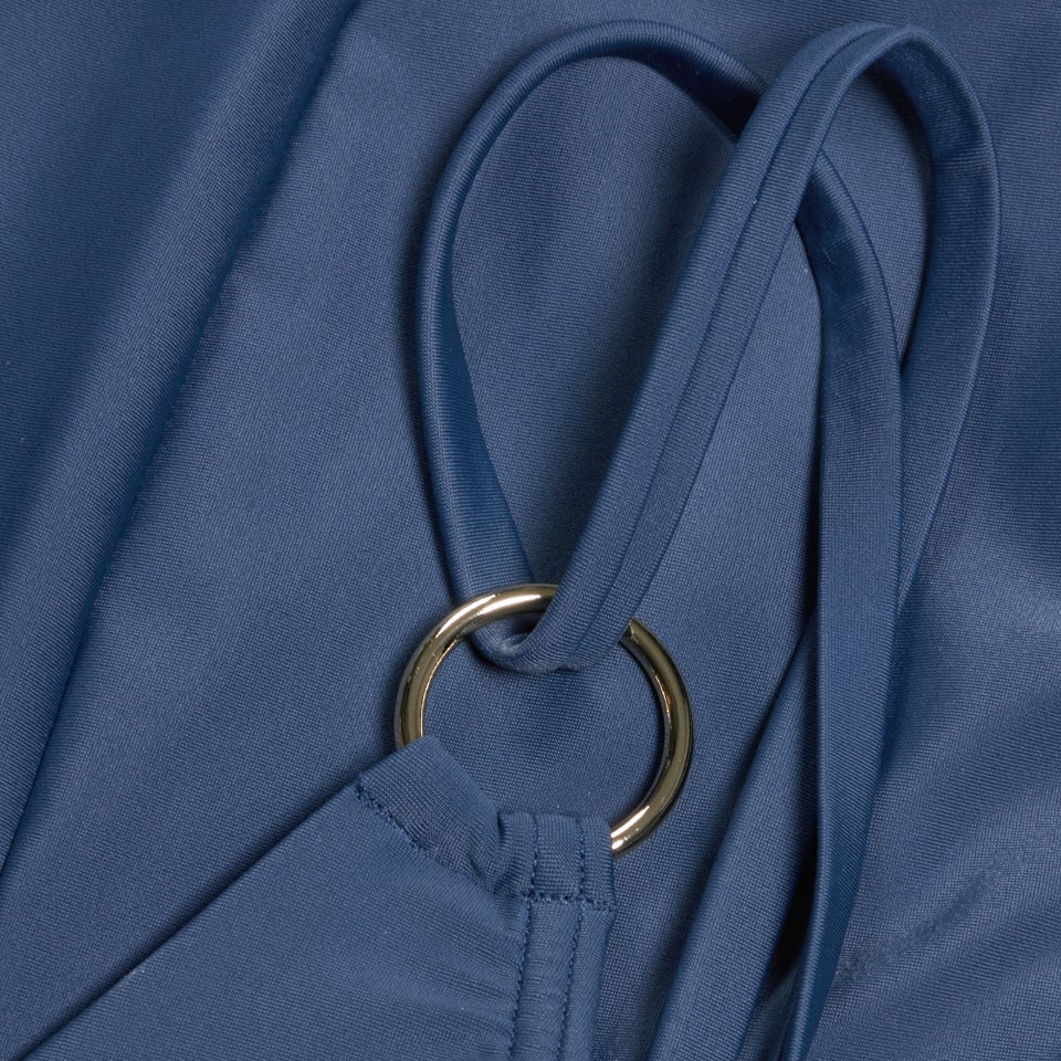 Damen Shaping-Badeanzug mit Bändern Marineblau