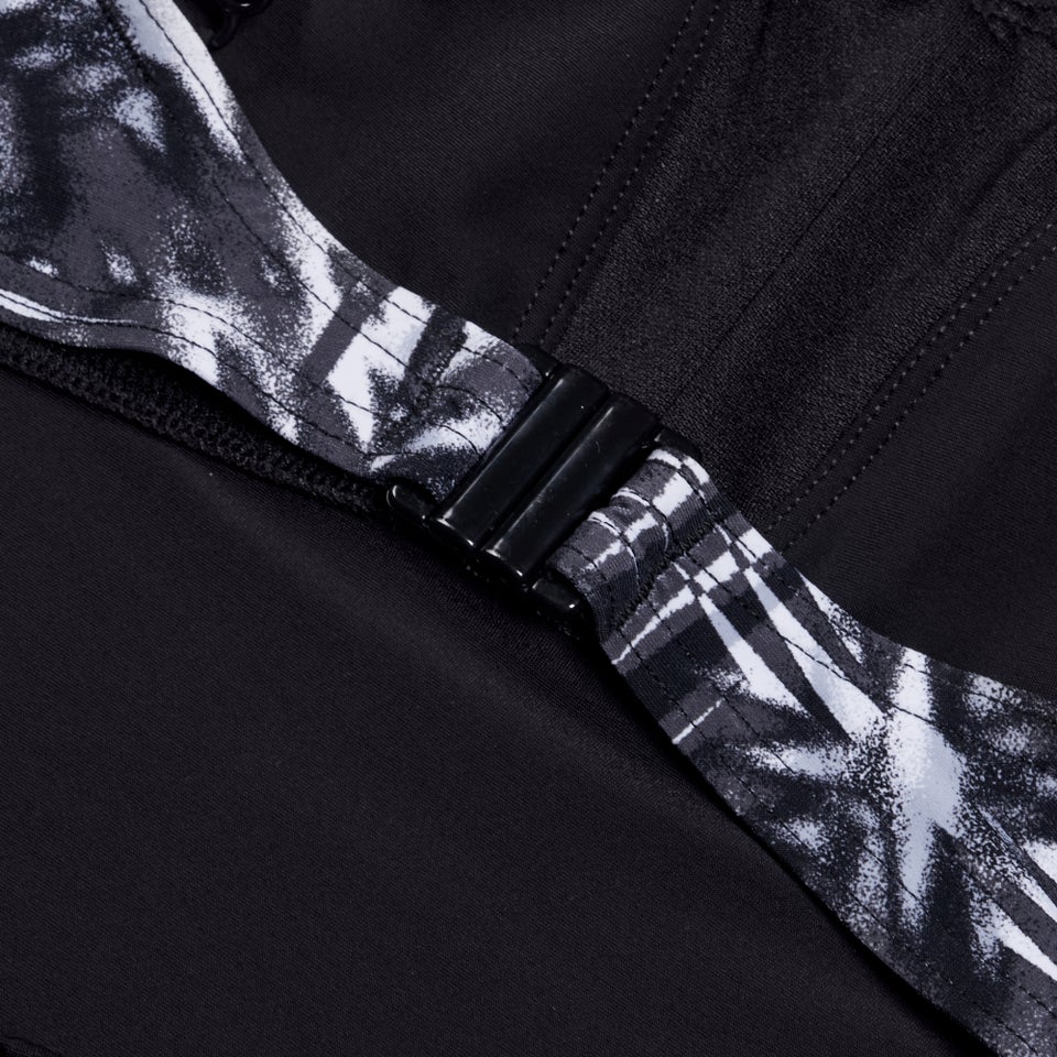 Women's Shaping Printed OpusGem DD+ Swimsuit Black/Grey