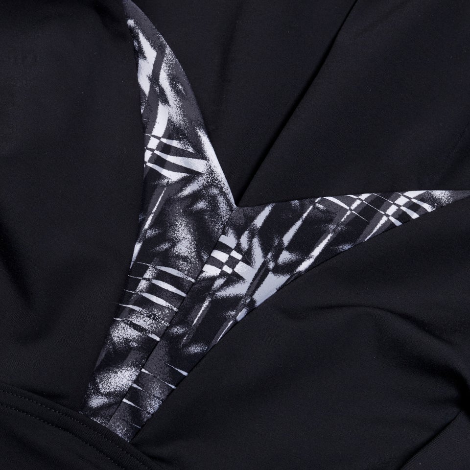 Women's Shaping Printed OpusGem DD+ Swimsuit Black/Grey