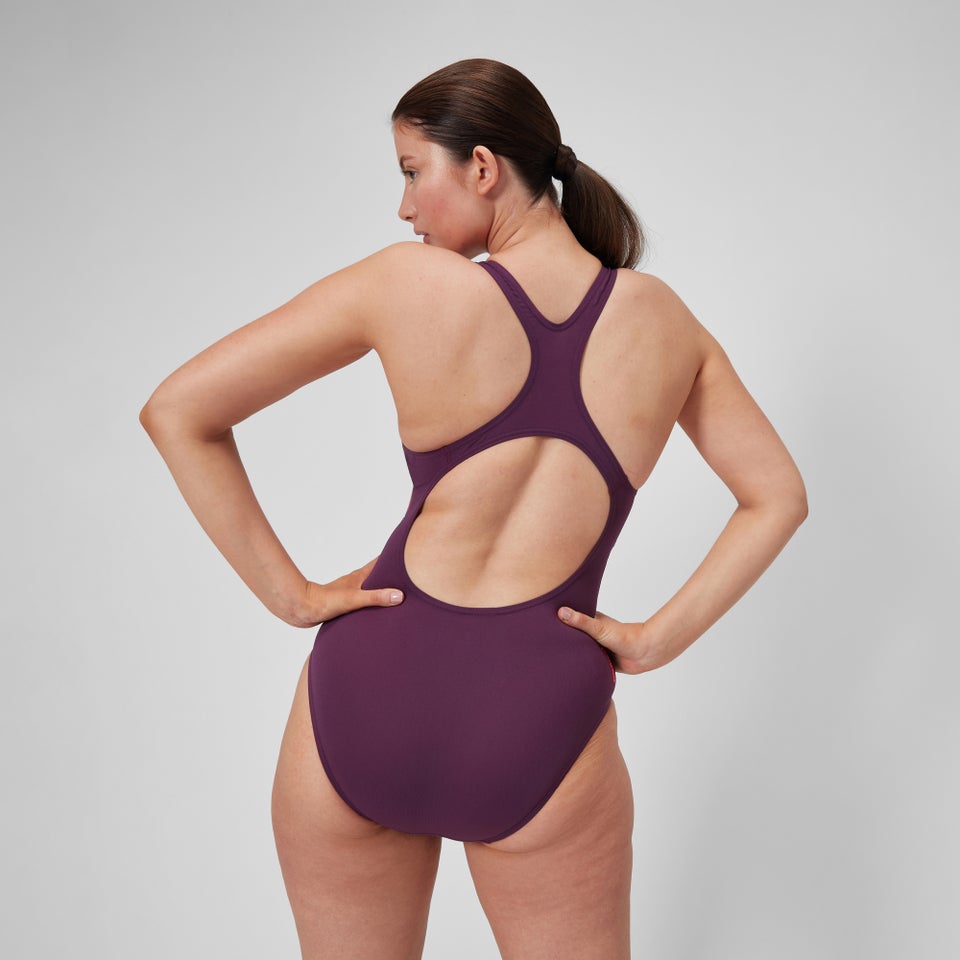 Women's Digital Printed Medalist Swimsuit Purple/Red