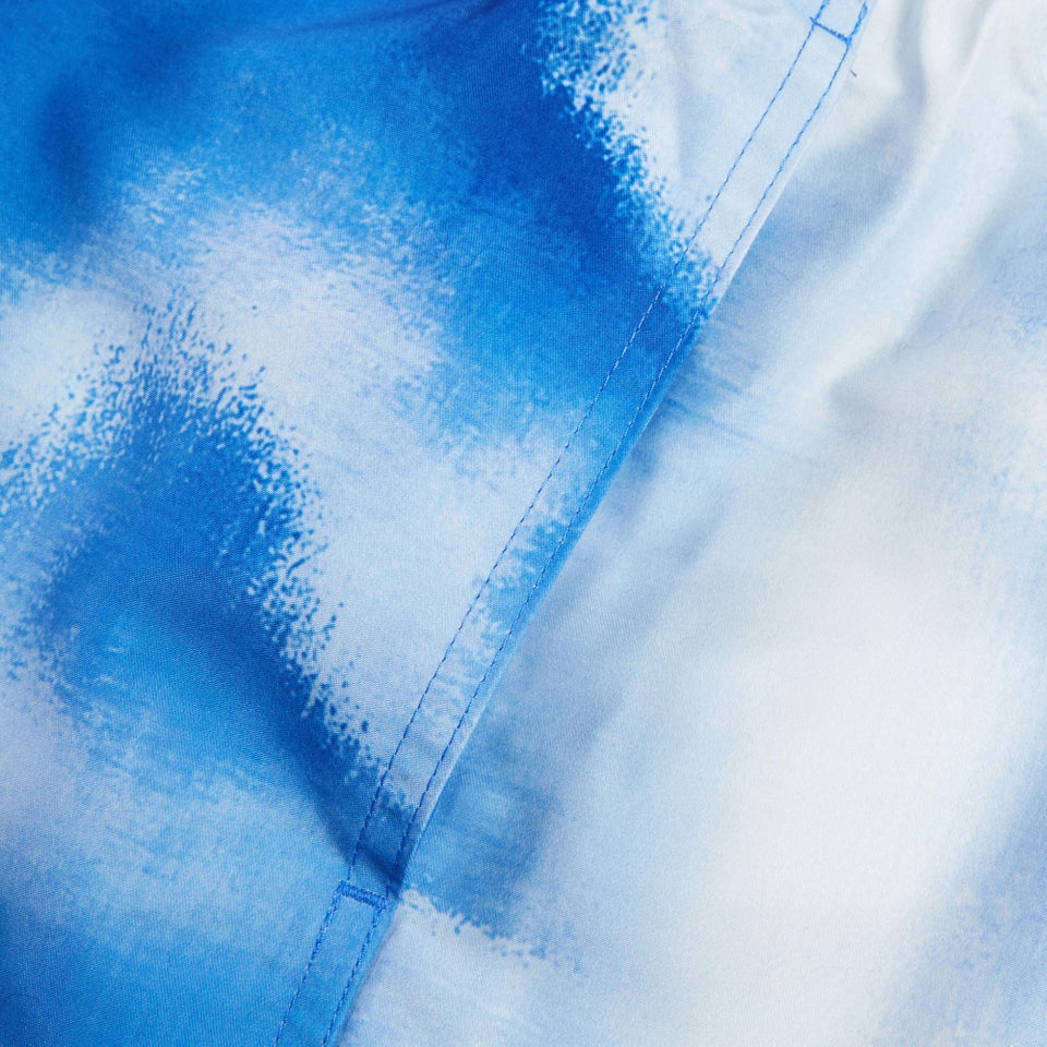 Men's Digital Printed Leisure 16" Swim Shorts Blue