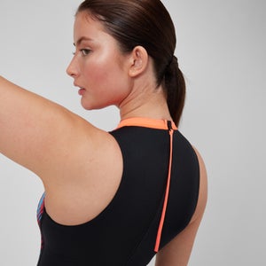 Maillot de bain Femmes - Hydrasuit Printed pour Femmes Noir/Violet